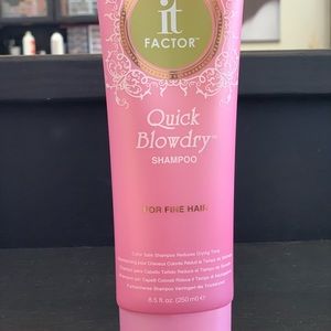 IT FACTOR quick blow dry shampoo color safe.